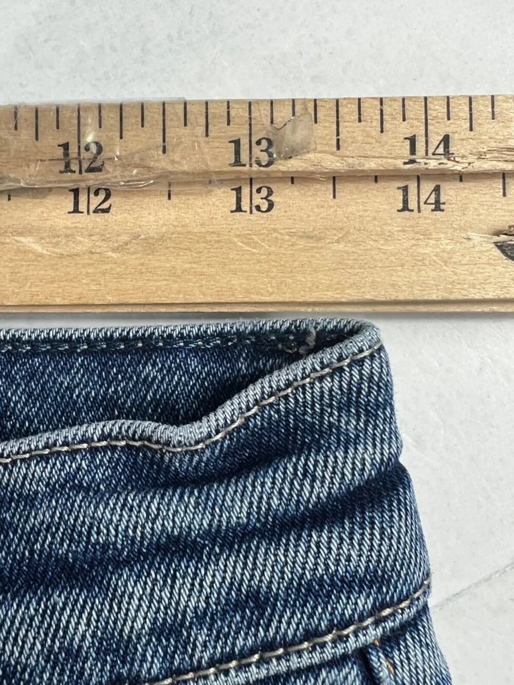 Pistola Jeans Women's 27x25* Charlie High Rise Straight Crop Blue Denim Tag 27